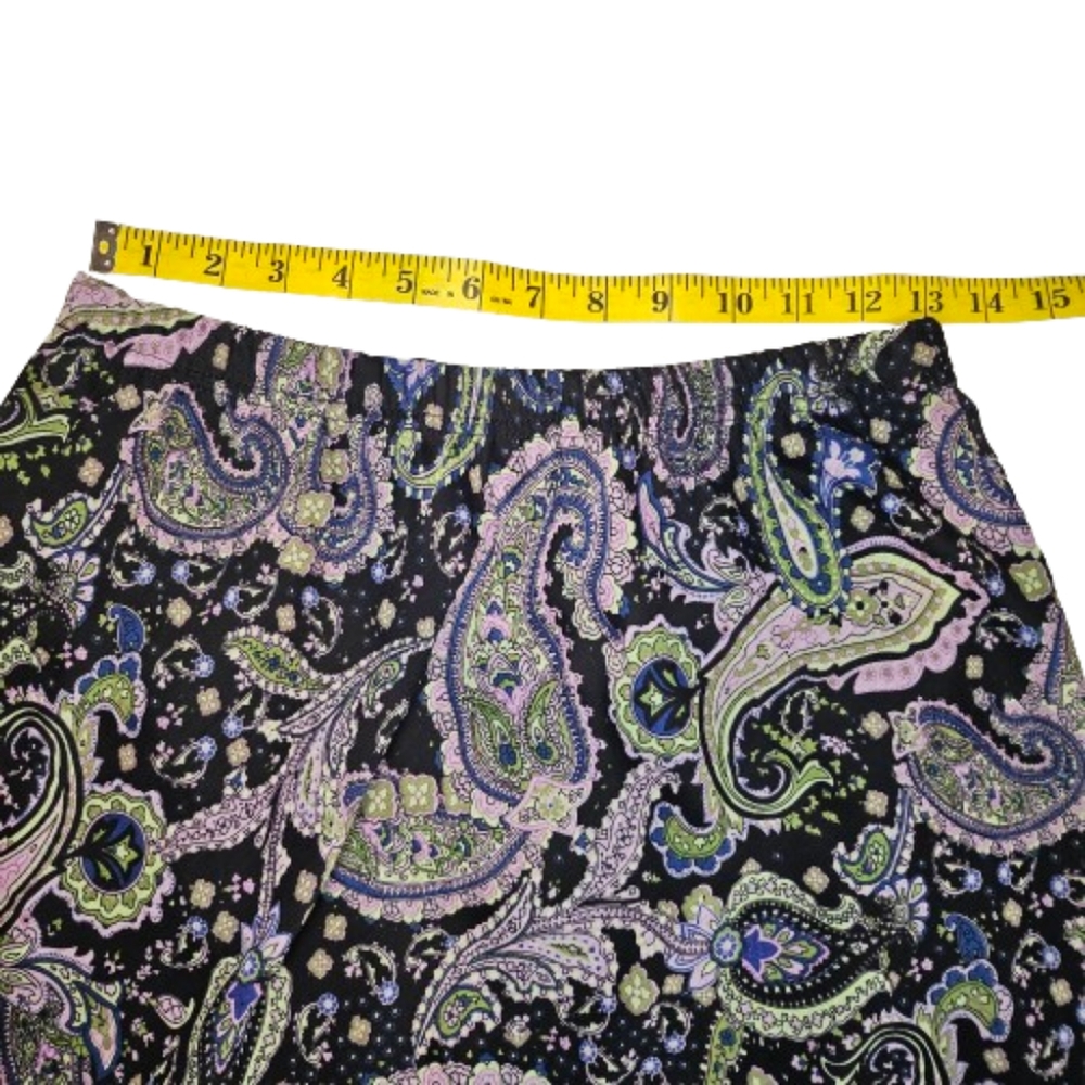 🎯 Briggs New York Women's Paisley Skirt Size 8 - Picture 6 of 9